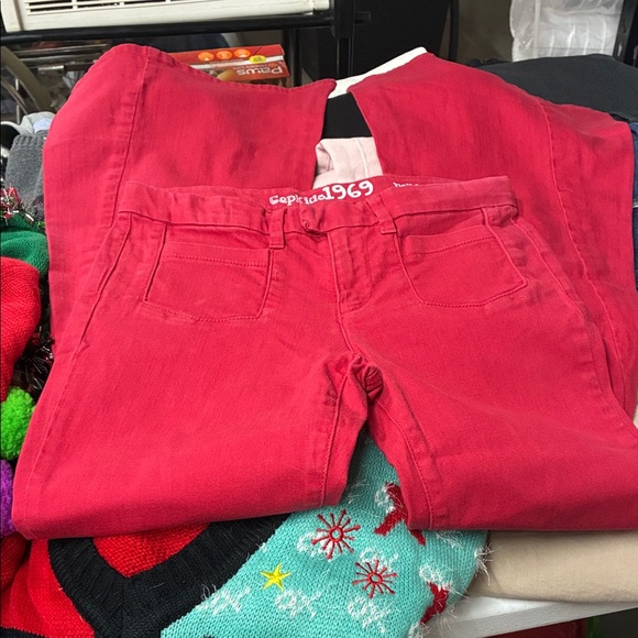 GAP Other - GAP Kids 1969 Vibrant Red Bell Bottom Jeans